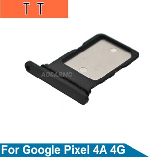  ถาดซิมการ์ด สีดํา สีฟ้า แบบเปลี่ยน สําหรับ Google Pixel 4A 4G