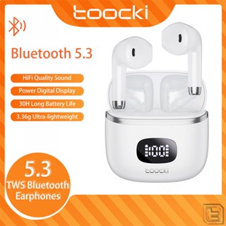 Toocki TWS หูฟังบลูทูธไร้สาย 5.3 HiFi พร้อมจอแสดงผลดิจิตอล