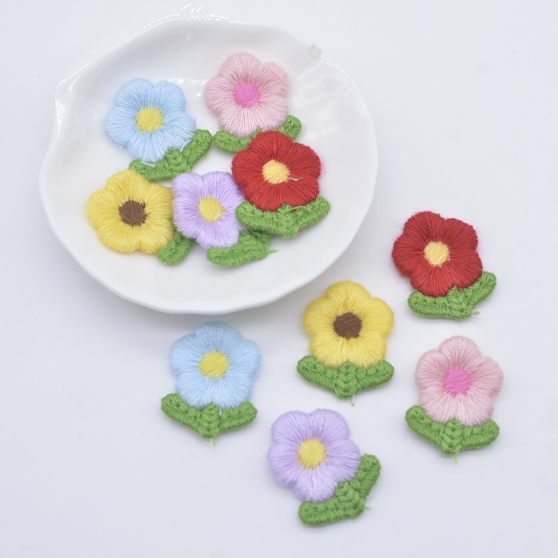 20 ชิ้น 20 * 28 มม. เย็บปักถักร้อย ดอกทานตะวัน สําหรับ DIY หมวกกันน็อค เด็ก คลิปตกแต่ง อุปกรณ์เสริม หมวก เสื้อผ้า เย็บปักถักร้อย แพทช์