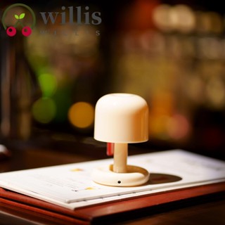 Willis โคมไฟตั้งโต๊ะ LED รูปเห็ด พระอาทิตย์ตก แนวโมเดิร์น สร้างสรรค์ ชาร์จ USB ของขวัญสําหรับเด็ก