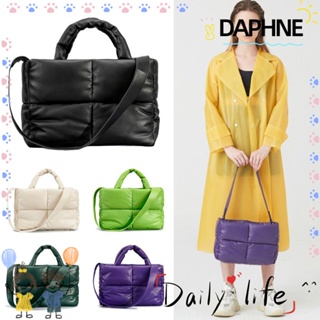 Daphne กระเป๋าสะพายไหล่ หนัง PU ทรงโท้ท กันน้ํา น้ําหนักเบา แฟชั่นสําหรับสตรี