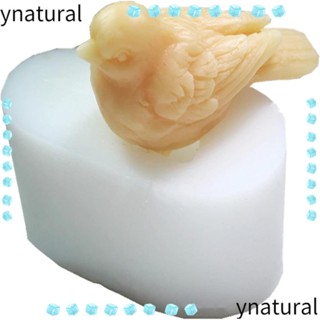 Ynatural แม่พิมพ์ซิลิโคน รูปนก สีขาว 9.5*6.2*6.1 ซม. สําหรับทําสบู่ เทียน DIY