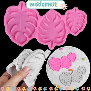 Wisdomest แม่พิมพ์ซิลิโคนเรซิ่น อีพ็อกซี่ รูปใบไม้เขตร้อน DIY