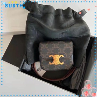 Susth Triumphal Arch Bag Small Casual Letter C Square อารมณ์ย้อนยุคผู้หญิงชุดหูฟังกระเป๋า