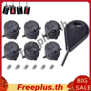 ช่องหางเสือกระดานโต้คลื่น 6 ชิ้น สําหรับ FCS Fin G5 Plugs Box w / Screw Key Wench