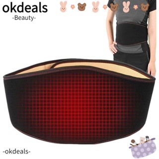 OKDEALS เข็มขัดแผ่นความร้อนประจําเดือน บรรเทาอาการปวดเมื่อย อุ่นสบาย