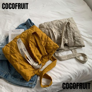 Cocofruit กระเป๋าสะพายไหล่ ความจุขนาดใหญ่ แฟชั่นฤดูหนาว