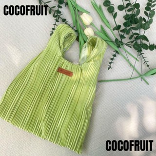 Cocofruit กระเป๋าถือลําลอง ผ้าแคนวาส ทรงโท้ท จุของได้เยอะ แฮนด์เมด สําหรับสตรี