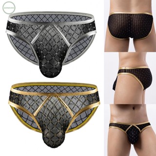 GORGEOUS~Men Underwear Casual Lattice Polyester Regular See-Through Slight Stretch