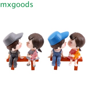 Mxgoods ฟิกเกอร์คู่รักน่ารัก สวนขวด ภูมิทัศน์ขนาดเล็ก