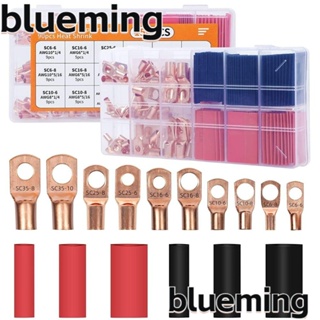 Blueming2 ขั้วต่อแบตเตอรี่ 150 ชิ้น ตัวจับสายไฟ SC6-35 10 ขนาด และชุดท่อหดความร้อน พร้อมสายเคเบิลแบตเตอรี่ 90 ชิ้น