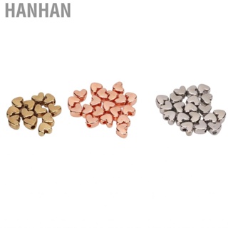 Hanhan 50Pcs Heart Beads Exquisite Glossy Surface Durable Plastic Jewelry For DIY