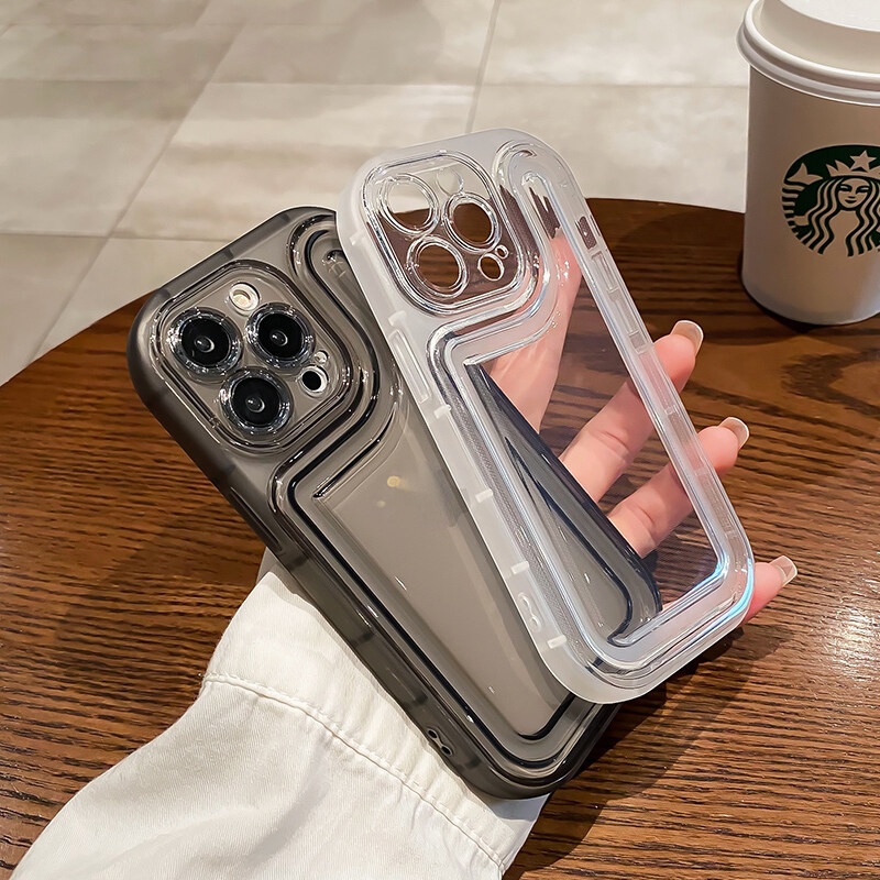 เคสโทรศัพท์มือถือกันกระแทก TPU แบบรวมทุกอย่างอย่างหนาและโปร่งใส For iPhone 11 14 15 13 12 Pro Max XS Max 8 7 Plus