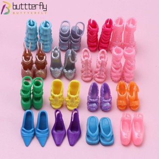 Buttterfly รองเท้าตุ๊กตา 20 คู่ สําหรับเด็กผู้หญิง 1/6