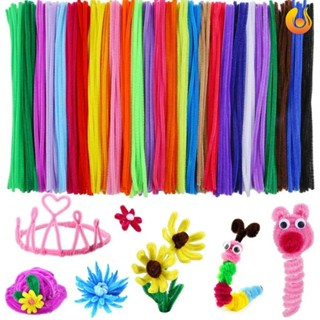 20/100 ชิ้น เด็ก DIY Chenille Stem Twistable Sticks / หลากสี ตุ๊กตาบาร์ สร้างสรรค์ ของเล่นแฮนด์เมด