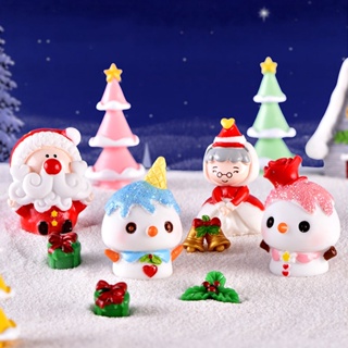 Christmas_ โมเดลตุ๊กตาซานต้าคลอส สโนว์แมน ขนาดเล็ก สําหรับตกแต่งต้นคริสต์มาส DIY