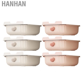 Hanhan Underwear Box  3Pcs Multifunctional Drawer Type Cabinet Storage Wear Resistant for Dorm Bras