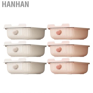 Hanhan Underwear Box  3Pcs Multifunctional Drawer Type Cabinet Storage Wear Resistant for Dorm Bras