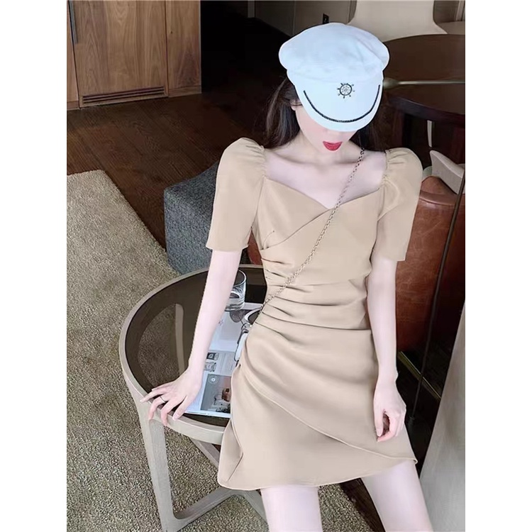 ชุดสีเขียว  ชุดทํางานผู้หญิง กระโปรงทรงเอ 2025 ฤดูร้อน เกาหลี ชุดเที่ยวผับ ชุดเดรสออกงาน - รูปที่ 5