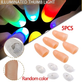 LED Finger Thumbs Light Prank Trick Multi Color Magic Prop Party Bar Show Lamp