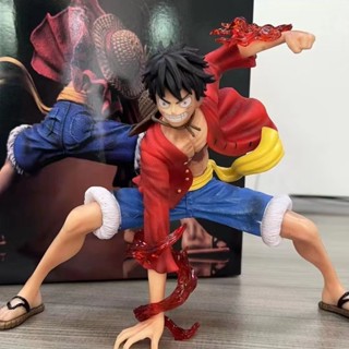 โมเดลฟิกเกอร์ อนิเมะ One Piece BOB KSW Luffy (เวอร์ชั่นต่อสู้) Captain of the Straw Hat Pirates Monkey D Luffy