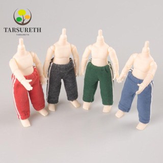 Tarsureth กางเกงแฟชั่น 4 สี DIY 1/11 1/12 สําหรับตุ๊กตา