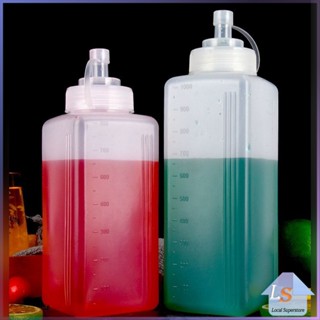 ขวดบีบซอสปรุง ขนาดใหญ่ 800ML 1000ML สําหรับใส่ซอสน้ํามันมัสตาร์ด  Jam bottle