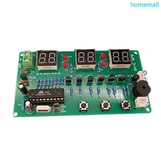 Ho DC5V-12V AT89C2051 นาฬิกาดิจิทัล จอแสดงผล LED PCB บอร์ดการเรียนรู้บัดกรี