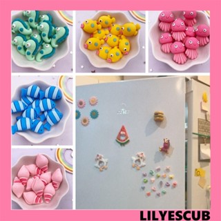 Lilyescub สติกเกอร์เรซิ่น รูปสัตว์ทะเล แมงกะพรุน ปลา 3D หลากสี สําหรับติดตกแต่งโทรศัพท์มือถือ 10 ชิ้น