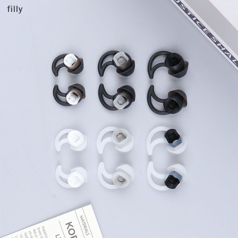 Filled 3 คู่ซิลิโคนหูฟังเคล็ดลับหูสําหรับ QC20 QC30 SIE2 IE3 Soundsport Wileless หูฟังเสียงรบกวน Cancelling Eartips