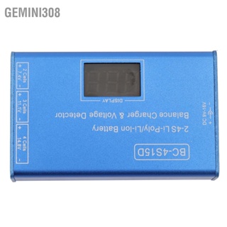  Gemini308 เครื่องชาร์จแบตเตอรี่คงเหลือ 2-4S ตัวทดสอบแรงดันไฟฟ้าจอแสดงผลดิจิตอล AC 100-240V สำหรับแบตเตอรี่ลิเธียม