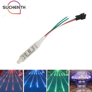 Suchenth แผงควบคุมสายไฟ LED DC5V-24V 3 คีย์ ปรับได้ สําหรับ WS2811 WS2812