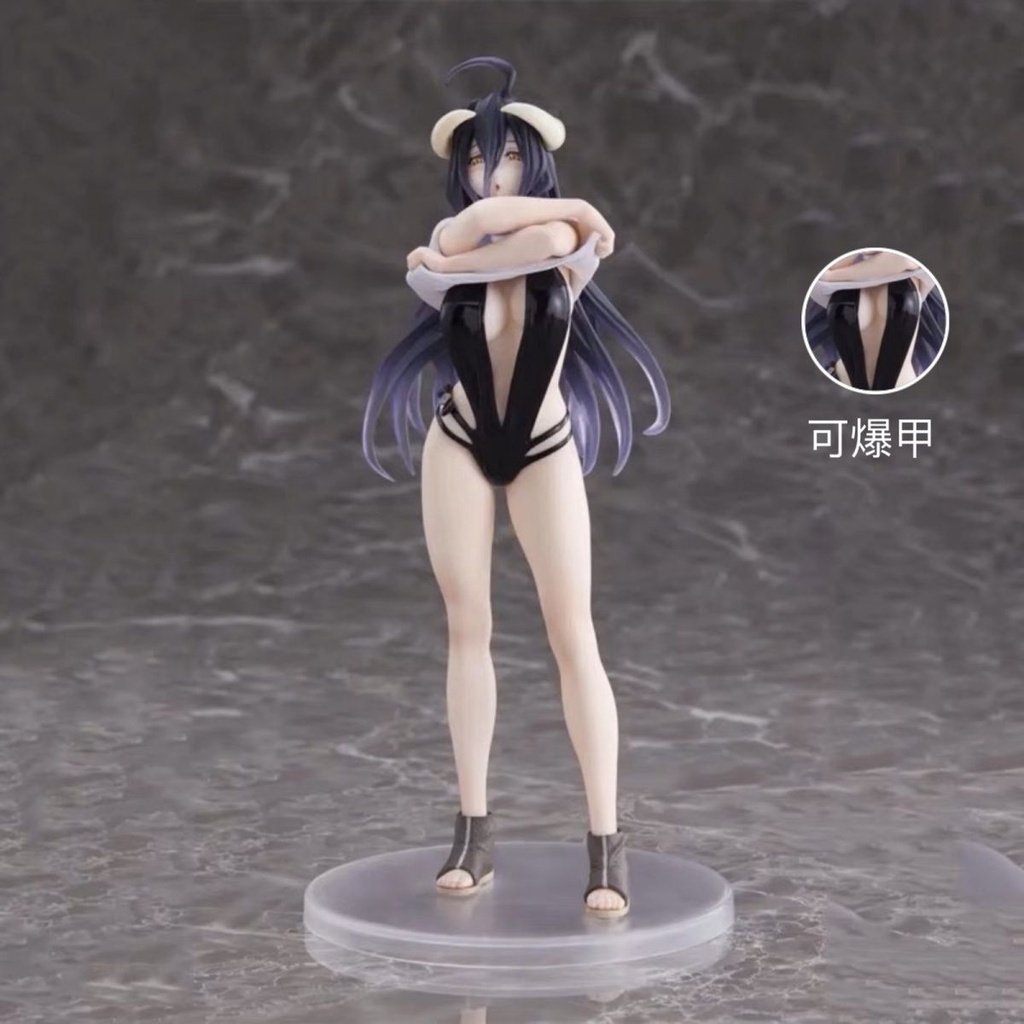 The Undead Bone King Albedo ราชาแห่งอมตะ โบนคิงอัลเบโด้ตุ๊กตาโมเดลเครื่องประดับ ตุ๊กตาอนิเมะความงามเซ็กซี่สองมิติ อุปกรณ์ต่อพ่วงอะนิเมะ เครื่องประดับเดสก์ท็อปสาวชุดว่ายน้ำ