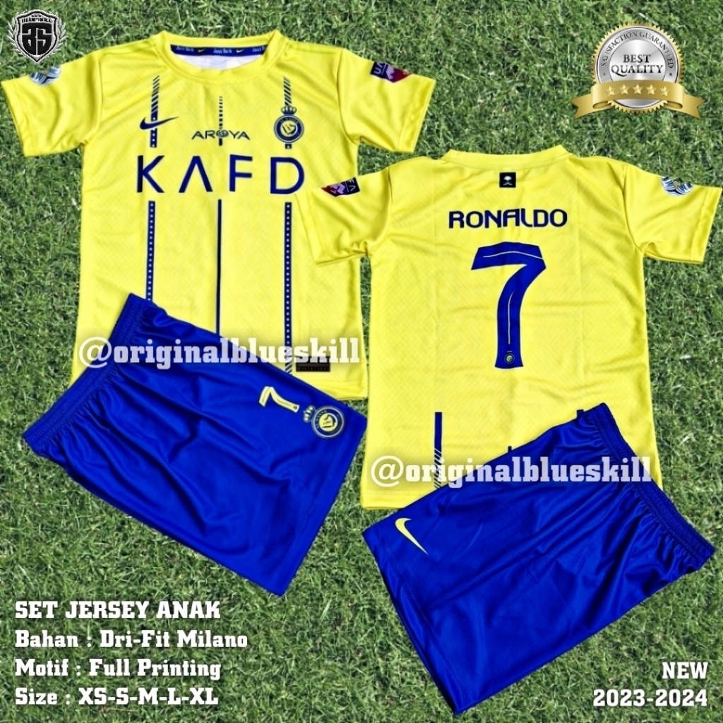 ชุดเจอร์ซีย์เด็ก / เสื้อเจอร์ซีย์ ronaldo / ชุดเจอร์ซีย์ al nassr ล่าสุด - CAPELLO MART