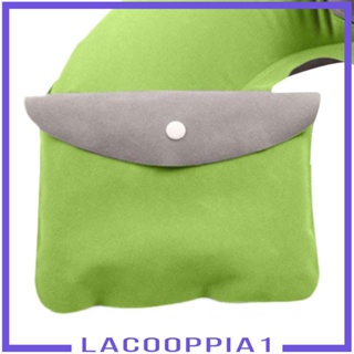 [Lacooppia1] หมอนรองคอ แบบนิ่ม รูปตัว U สีเขียว สําหรับเดินทาง