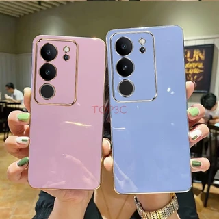 เคส Vivo V29 5G เคส Vivo V29E 5G V27E V25E V27 5G V25 5G V23E V23 5G เคสโทรศัพท์มือถือ ขอบตรง แฟชั่น สําหรับ ZB