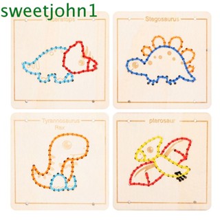 Sweetjohn บอร์ดด้ายไม้ หลากสีสัน สําหรับเย็บปักถักร้อย DIY