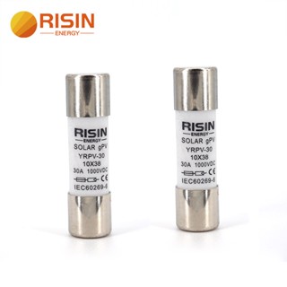 Risin ฐานฟิวส์ พลังงานแสงอาทิตย์ DC 1000V 500V ขนาด 10x38 มม.