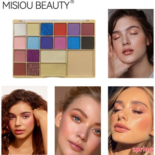 Misiobeauty พาเลทอายแชโดว์ บลัชออน ไฮไลท์ เนื้อแมตต์ กลิตเตอร์ คอนทัวร์ 19 สี 2023