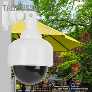 Taurus307 กล้องปลอม กล้องรักษาความปลอดภัยหุ่นจำลองกันน้ำที่สมจริงพร้อมไฟ LED สีแดงกระพริบ