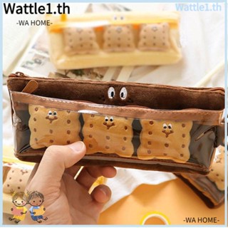 Wttle กระเป๋าใส่ปากกา ดินสอ สองชั้น ความจุขนาดใหญ่ แบบพกพา สําหรับเด็ก