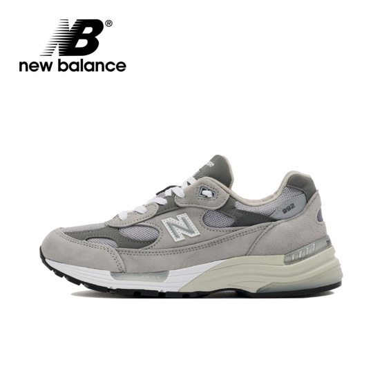 【ของแท้100%】new balance 992 Yuan Zu grey  gentleman Woman style Sports shoes Running shoes ส่งฟรี