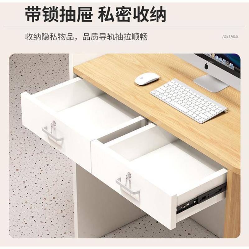 แคชเชียร์ร้านโต๊ะด้านหน้าขนาดเล็กร้านสะดวกซื้อที่เรียบง่ายทันสมัยเครือข่ายเชิงพาณิชย์โต๊ะบาร์สีแดงร้านขายเสื้อผ้าเคาน์เตอร์แคชเชีย - รูปที่ 7