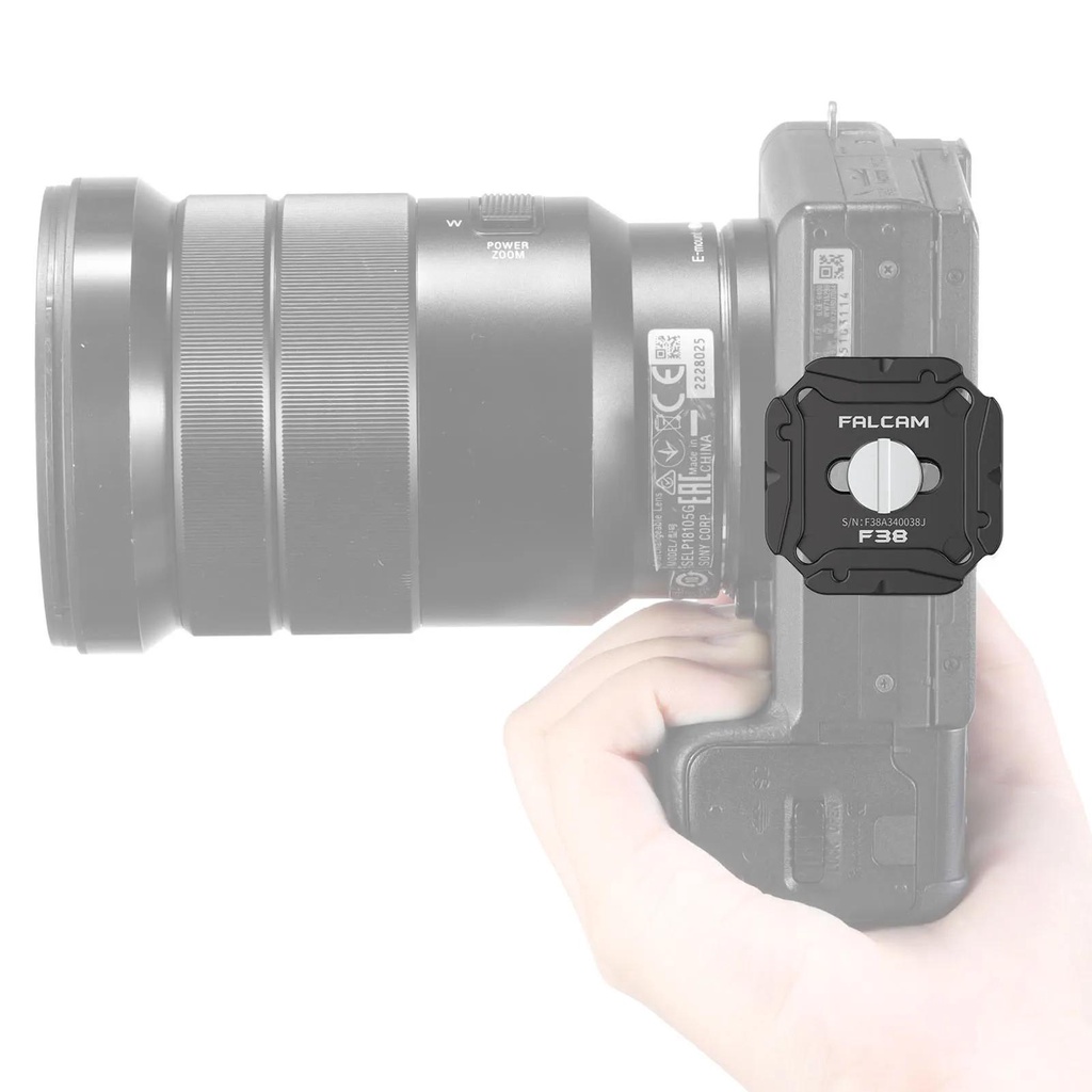 FALCAM F38 ระบบแผ่นปลดเร็วพร้อมฐานแบบปลดเร็วและแผ่นปลดเร็วสําหรับหัวขาตั้งกล้อง 15 กก. Load Capaciy