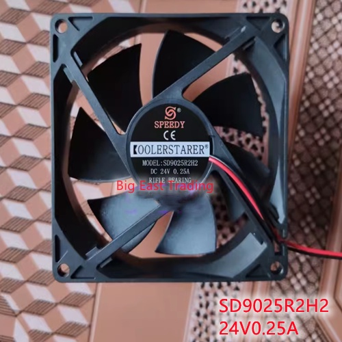 1 ชิ้น SD9025R2H2 24V 0.25A DC 9 ซม. ซม. ซม. พัดลมกระจายความร้อนรับประกันคุณภาพ