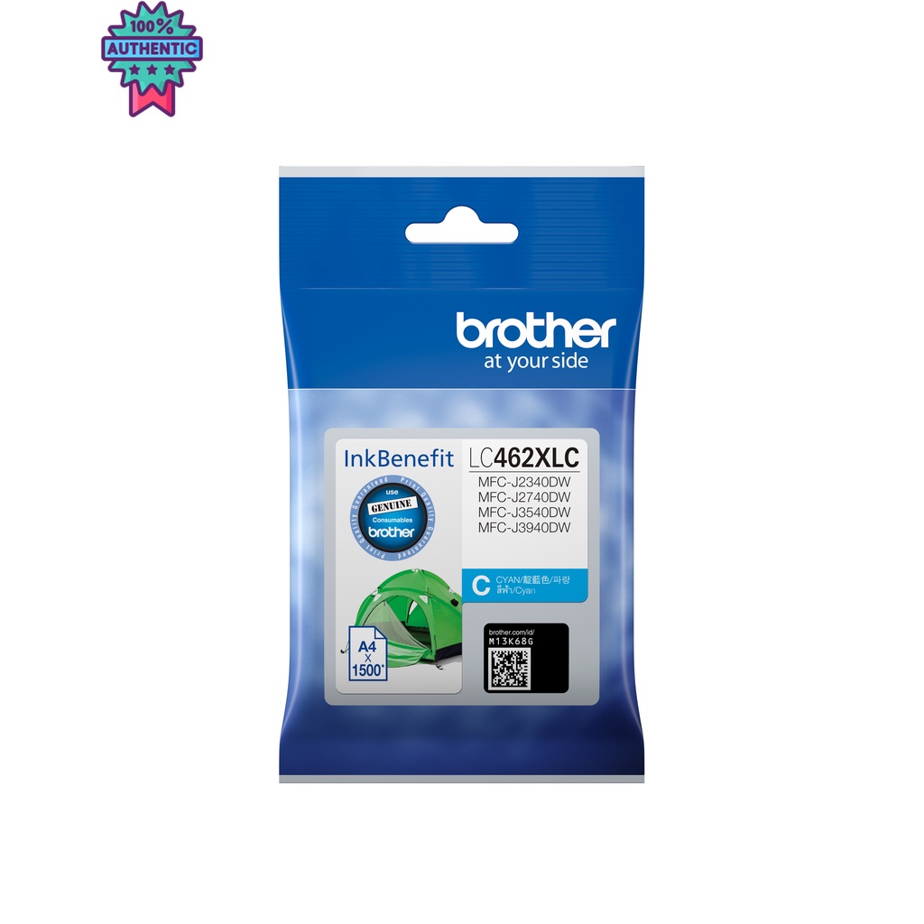 หมึกแท้  LC-462 XL ตลัใหญ่ BK C M Y รองรักัรุ่น J2340, J2740, J3540, J3940