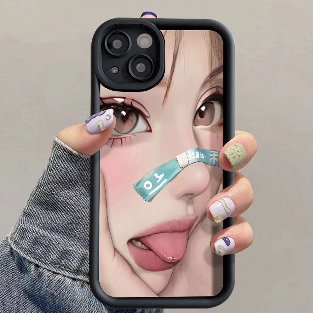 เคสโทรศัพท์มือถือ ซิลิโคนนิ่ม ป้องกัน ลายมังงะเซ็กซี่ สําหรับ iPhone 15 14 13 12 11 Pro Max XS X XR SE 2020 6S 7 8 PLUS