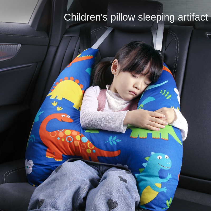 New Style Automobile Safety Belt Cover Children's Automotive Headrest Car Sleeping Artifact Car Cushion Car Shoulder Pad Pillow Rear Neck Pillow Car Pillow Removable and Washable Children's shoulder protection car supplies