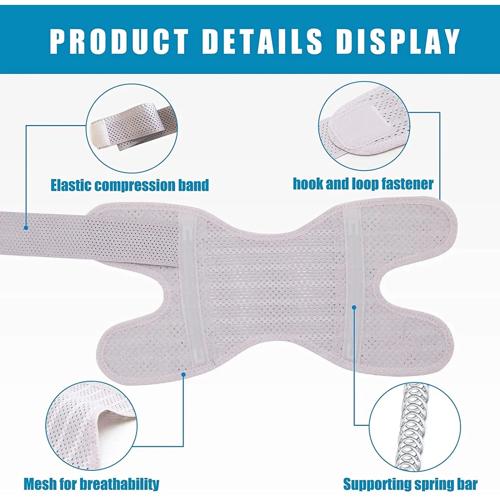 สายรัดหัวเข่า แบบปรับได้ ระบายอากาศได้ดี สําหรับเล่นกีฬา บรรเทาอาการบาดเจ็บที่ข้ออักเสบ - รูปที่ 3