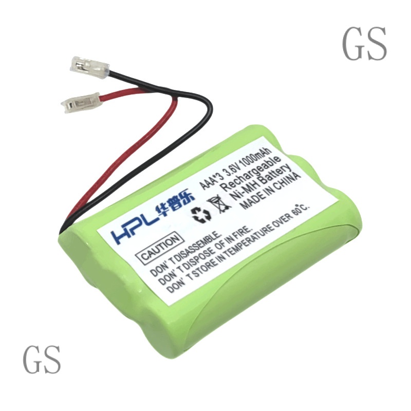 GS cordless phone battery General 7 large capacity 3.6VAAA1000mah NIMH rechargeable battery

